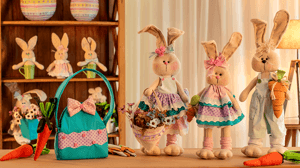 Decoração e lembrancinhas de Páscoa com moldes