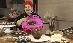 Ovos de Páscoa, alfajores e bombons