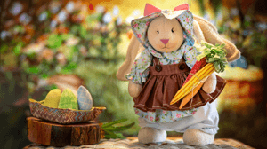 Páscoa em tecido: porta-bombom de coelha fofa