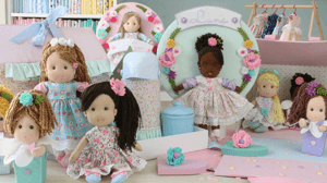 Decoração para quarto de bebê: mundo das bonecas em feltro