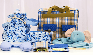 Bolsas e utilitários: bebê vai para o berçário