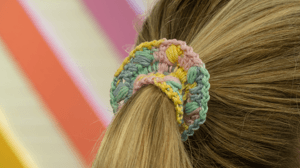  Crochê para iniciantes: xuxinha para cabelo