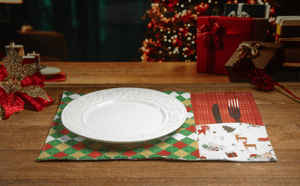 Costura criativa para Natal: jogo americano