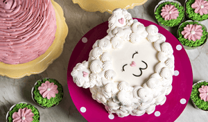 Bolos peludinhos “furry cakes” com técnicas em bico de confeitar