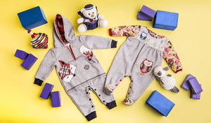 Modelagem plana de macacões para bebês