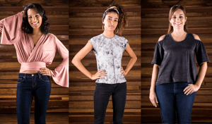 Modelagem de blusas de malha