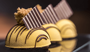 Sobremesas finas com chocolate