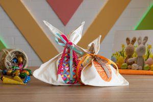  Páscoa criativa: saquinho de coelho em tecido